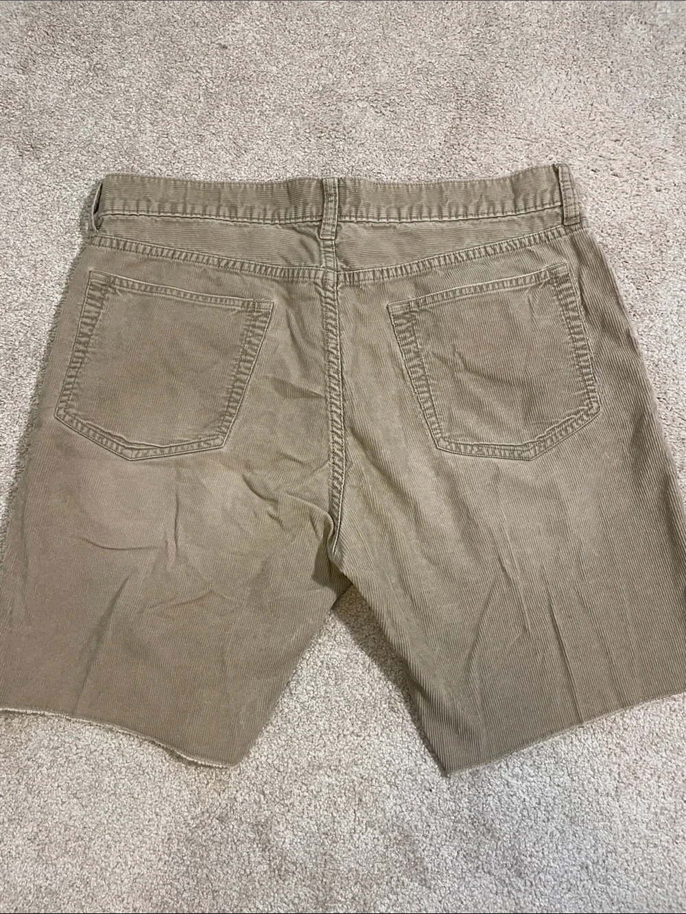 J. Crew Men's Tan Corduroy Flat-Front Shorts